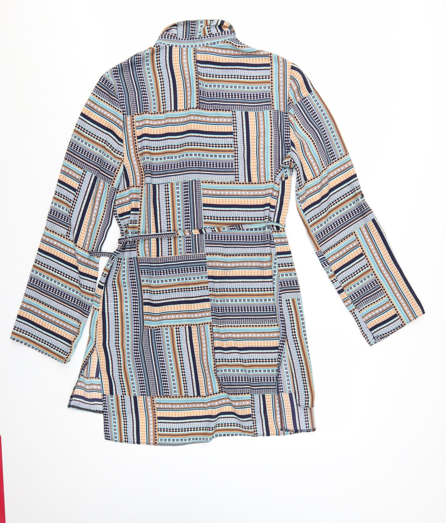 F&F Women’s Multicoloured Geometric Shirt Dress Size 12