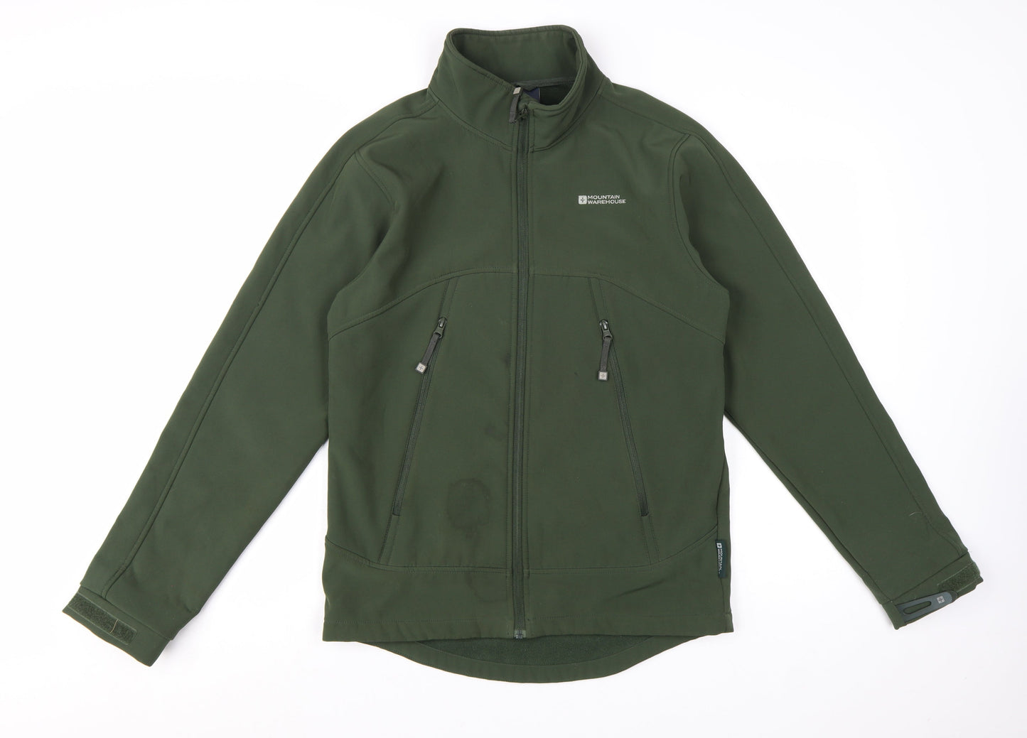 Mountain Warehouse Men's Green Softshell Jacket S Windproof Outdoor