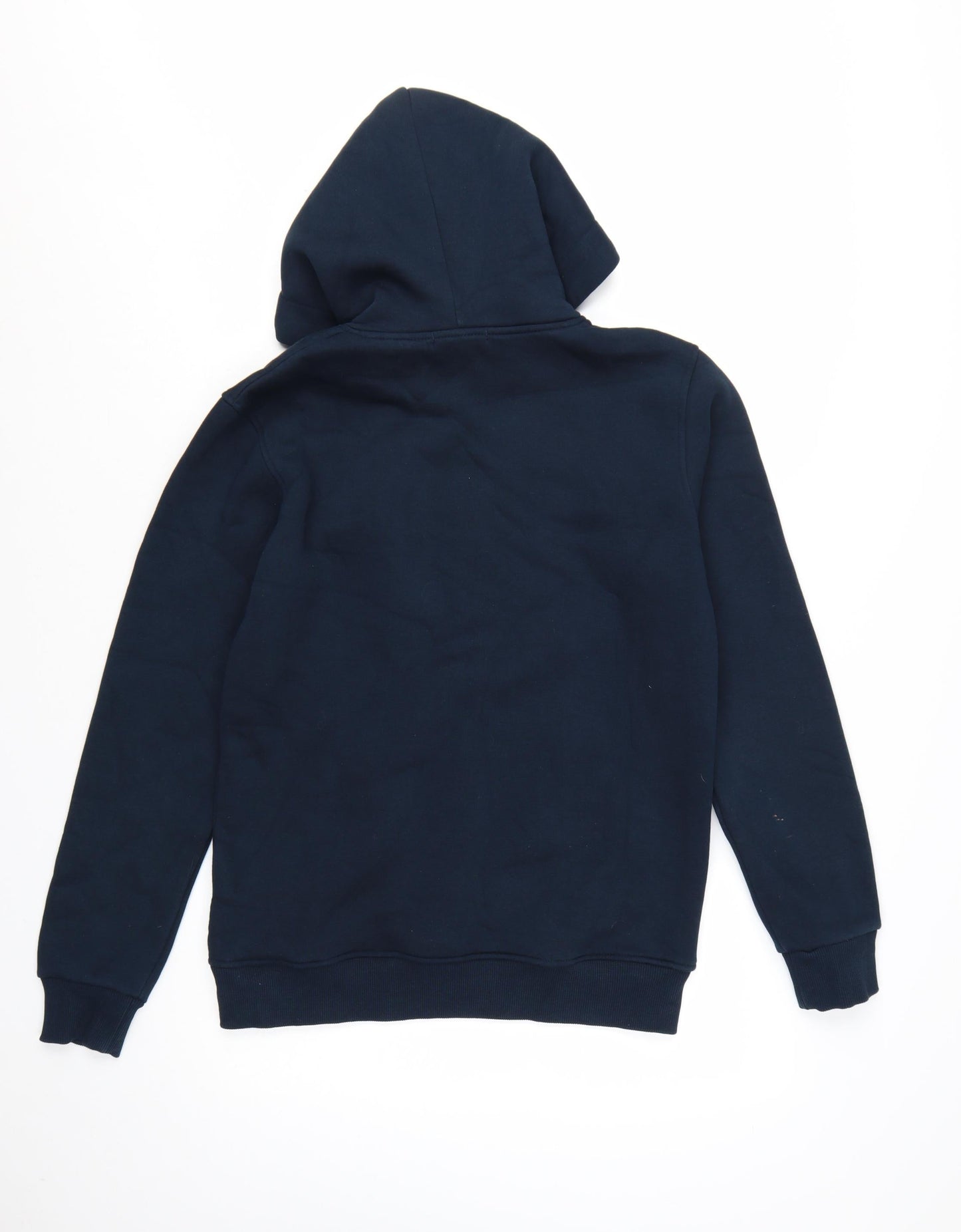 Burberry Men Blue Logo Pullover Hoodie Size S Cotton