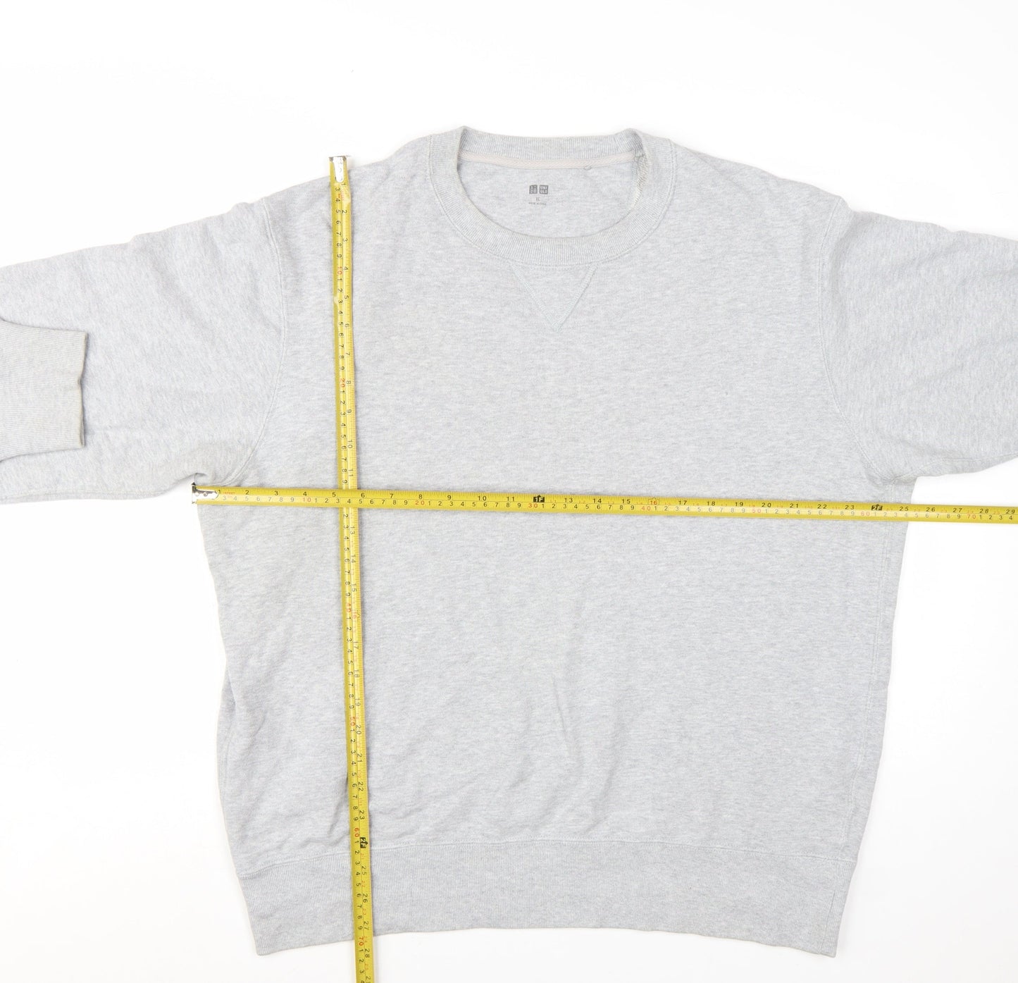Uniqlo Men's Grey XL Crew Neck Pullover Sweatshirt
