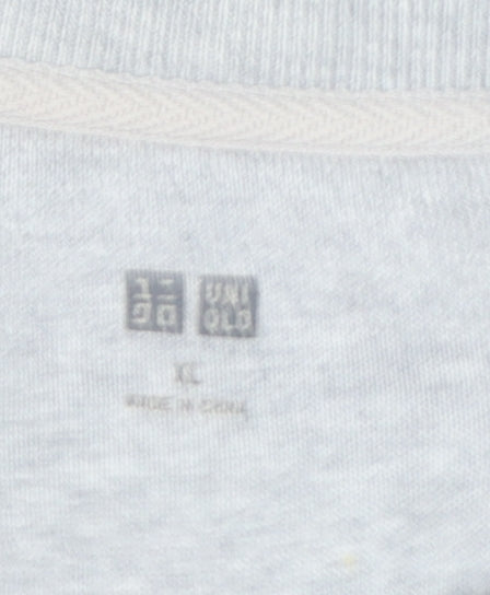 Uniqlo Men's Grey XL Crew Neck Pullover Sweatshirt