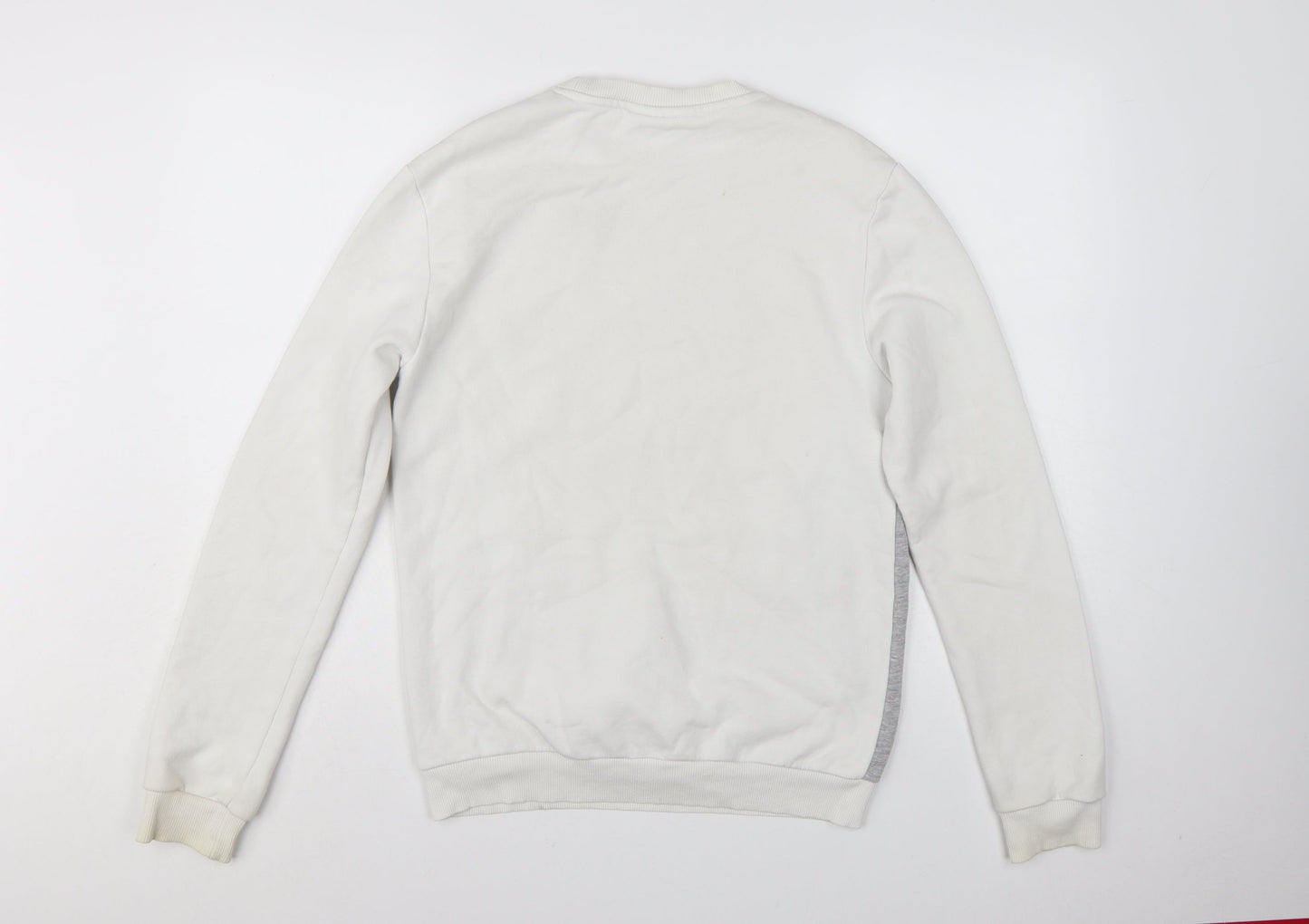 FILA Men's White XS Pullover Sweatshirt Logo Graphic
