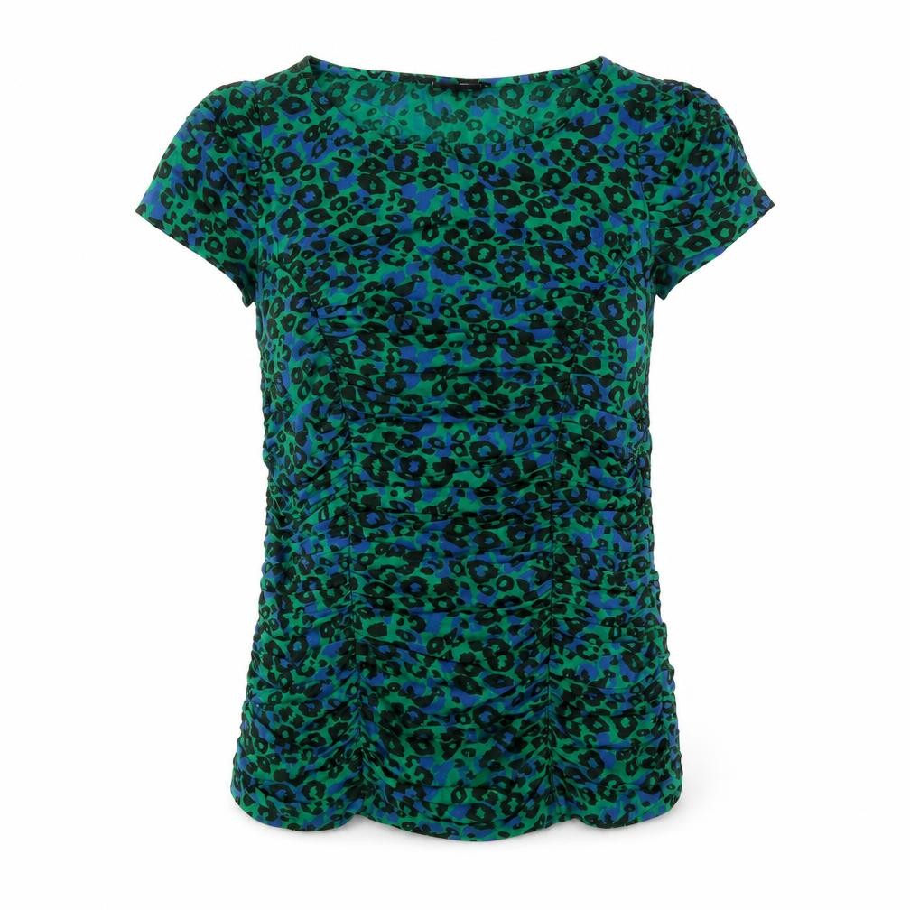 Next Women's Green Animal Print Viscose Blouse Size 6