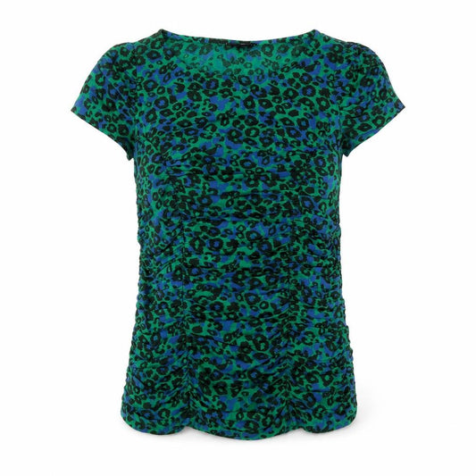 Next Women's Green Animal Print Viscose Blouse Size 6