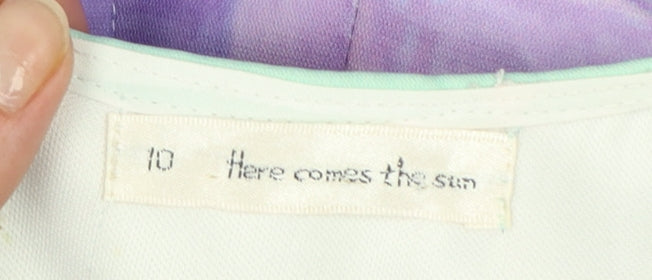 Here Comes The Sun Women's Multicoloured A-Line Dress Size 10