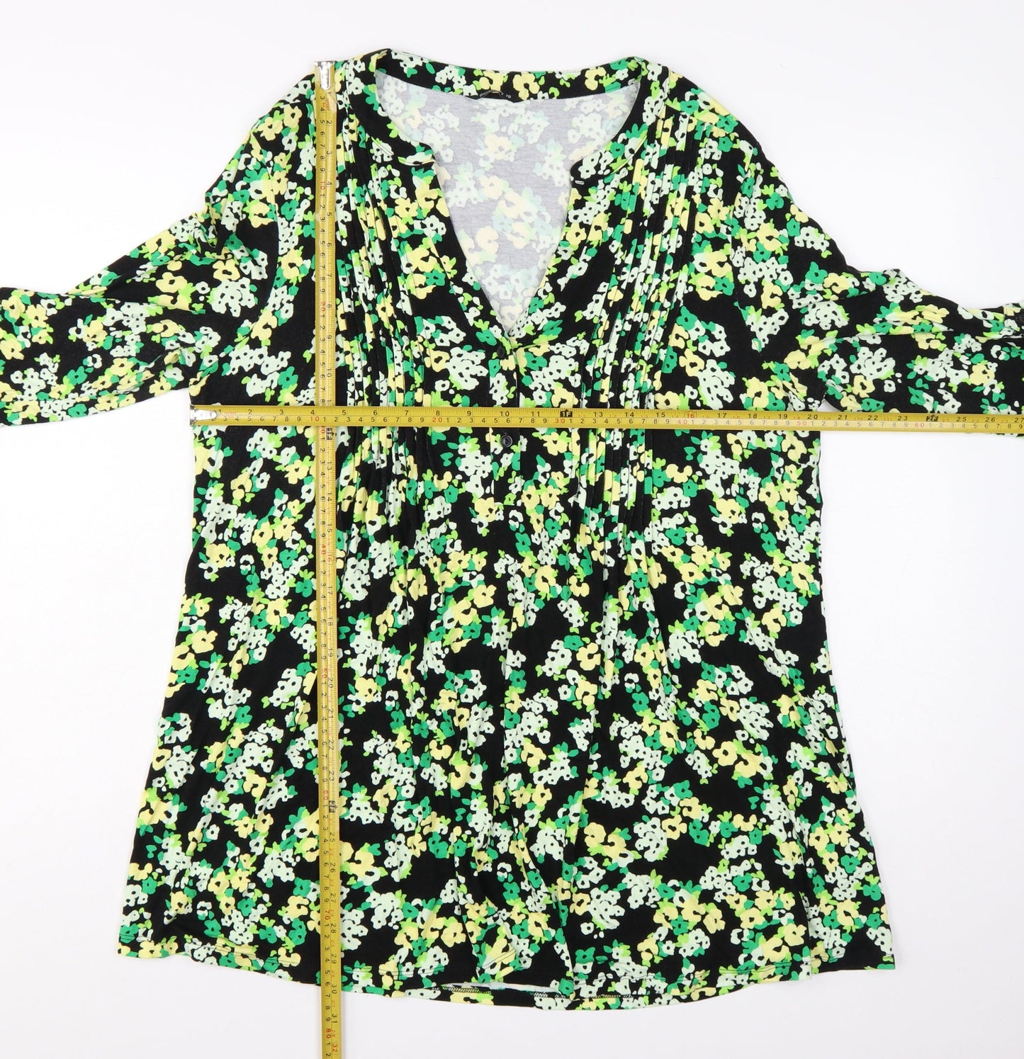 Roman Women’s Multicoloured Floral Shift Dress Size 18 Viscose Knee Length