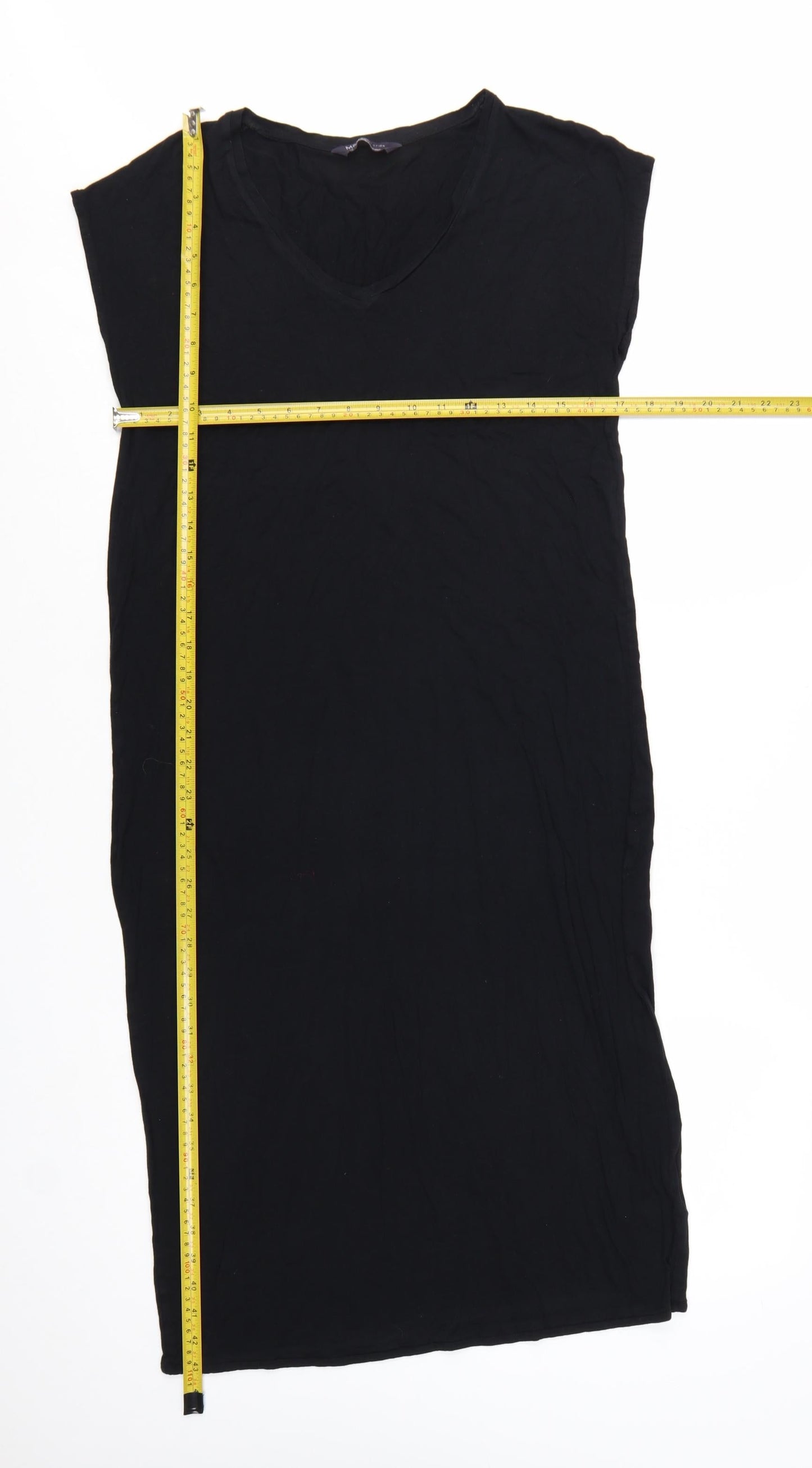 Marks and Spencer Women’s Black Viscose Shift Dress Size 10