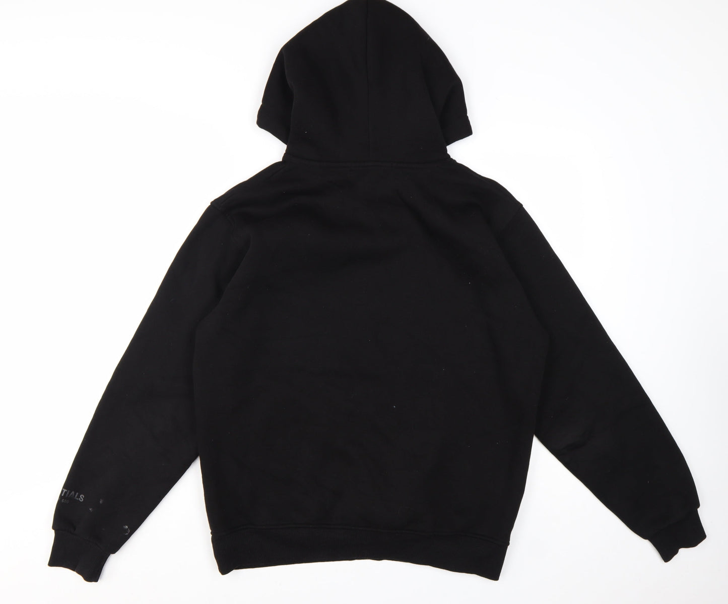 Fear of God Essentials Black Men's Pullover Hoodie Size M Relaxed Fit