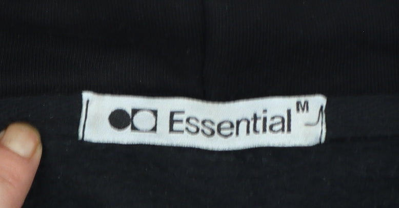 Fear of God Essentials Black Men's Pullover Hoodie Size M Relaxed Fit