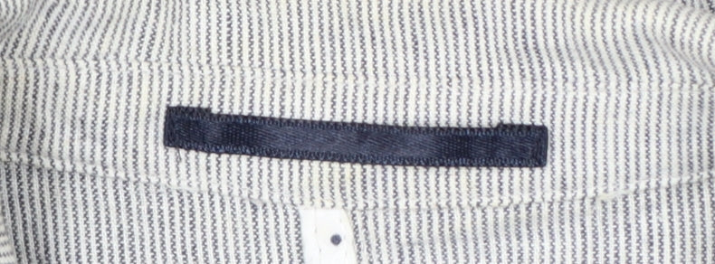 Marks and Spencer Per Una Women’s Grey Pinstripe Linen Blend Blazer Size 10