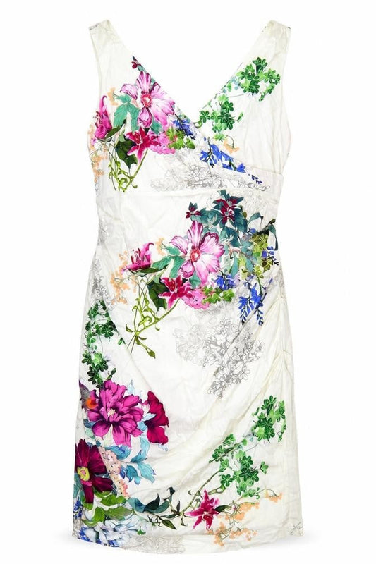 Phase Eight Women's Multicoloured Floral Sheath Dress Size 12