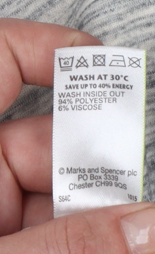 Marks and Spencer Women’s Grey Blazer Jacket UK 12 Regular Fit