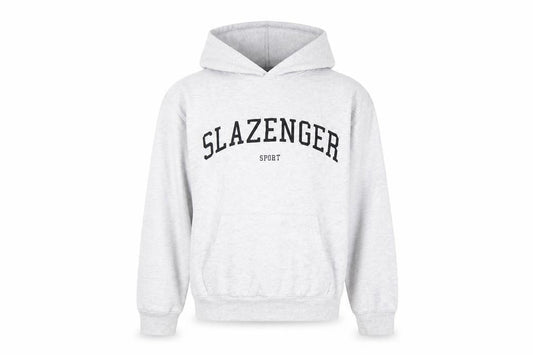 Slazenger Women’s Grey Pullover Hoodie UK 12 Cotton Blend Sport Style