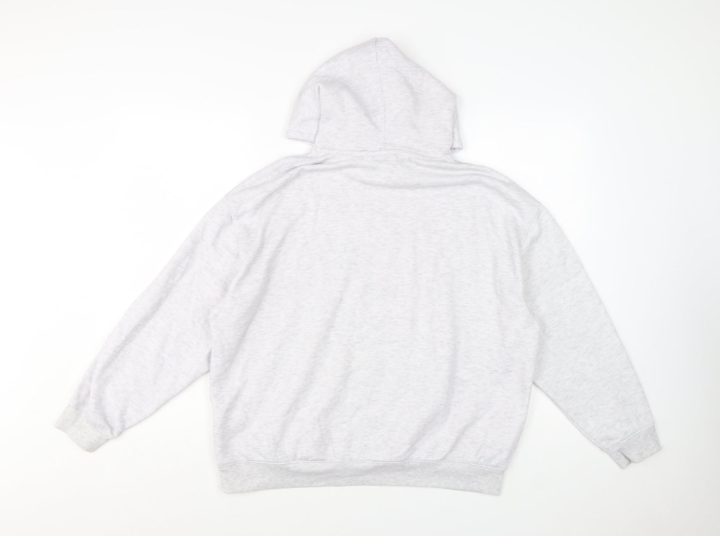 Slazenger Women’s Grey Pullover Hoodie UK 12 Cotton Blend Sport Style