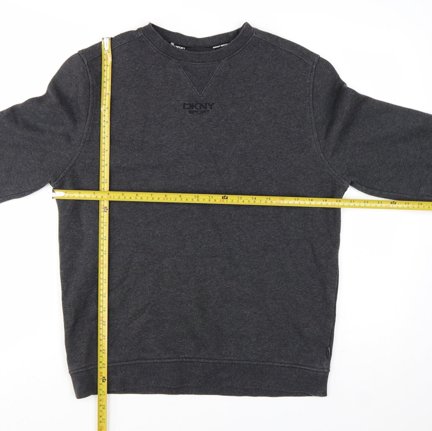 DKNY Men's Grey Crew Neck Pullover Sweatshirt Size M