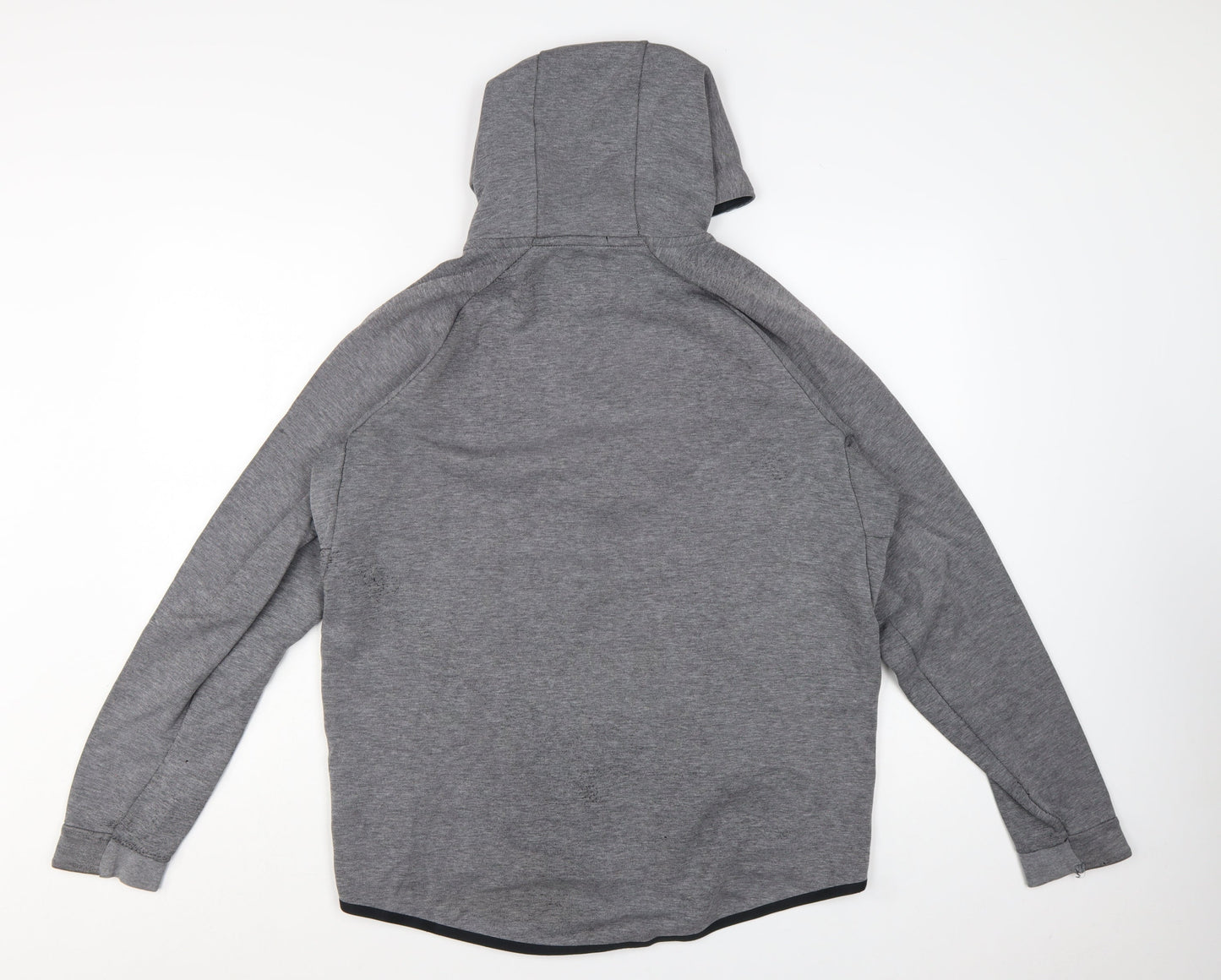Nike Mens Grey Full Zip Hoodie L Manchester City Football Top