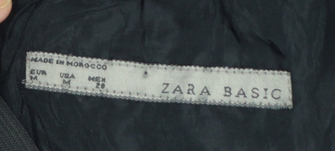 Zara Basic Women Grey Knee Length Bubble Hem Skirt Size 12