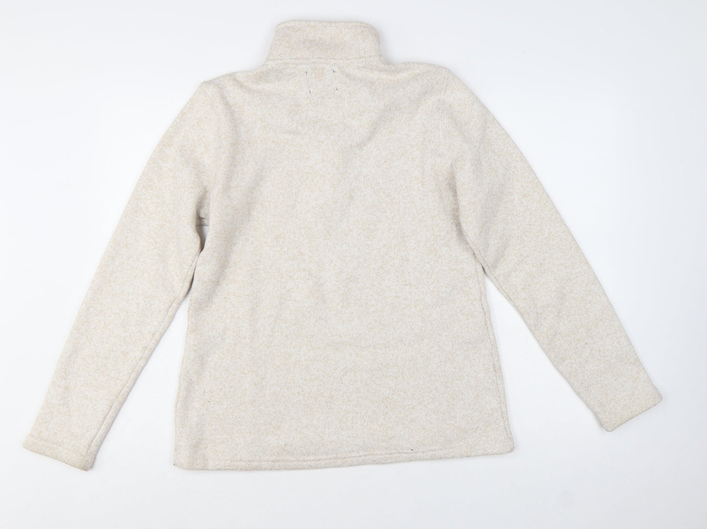 Mountain Warehouse Womens Beige 1/2 Zip Fleece Pullover UK 14