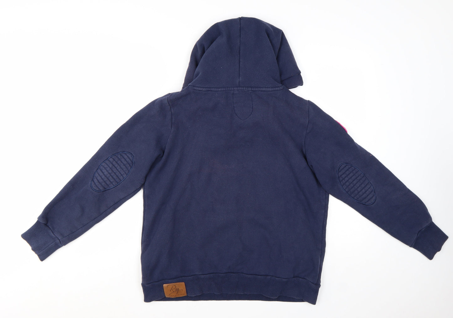 Rydale Equestrian Navy Hoodie Women M Pullover Cotton Blend