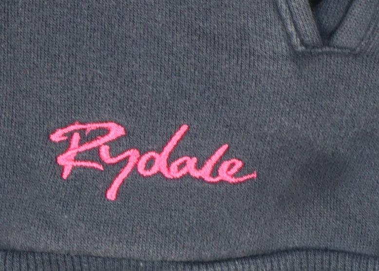 Rydale Equestrian Navy Hoodie Women M Pullover Cotton Blend