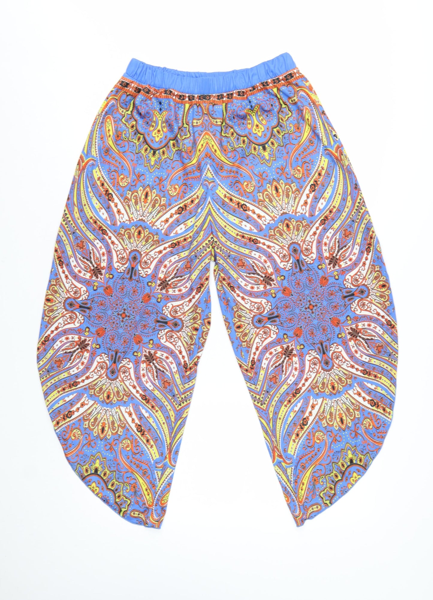 Zara Women Multicoloured Paisley Harem Trousers Size M