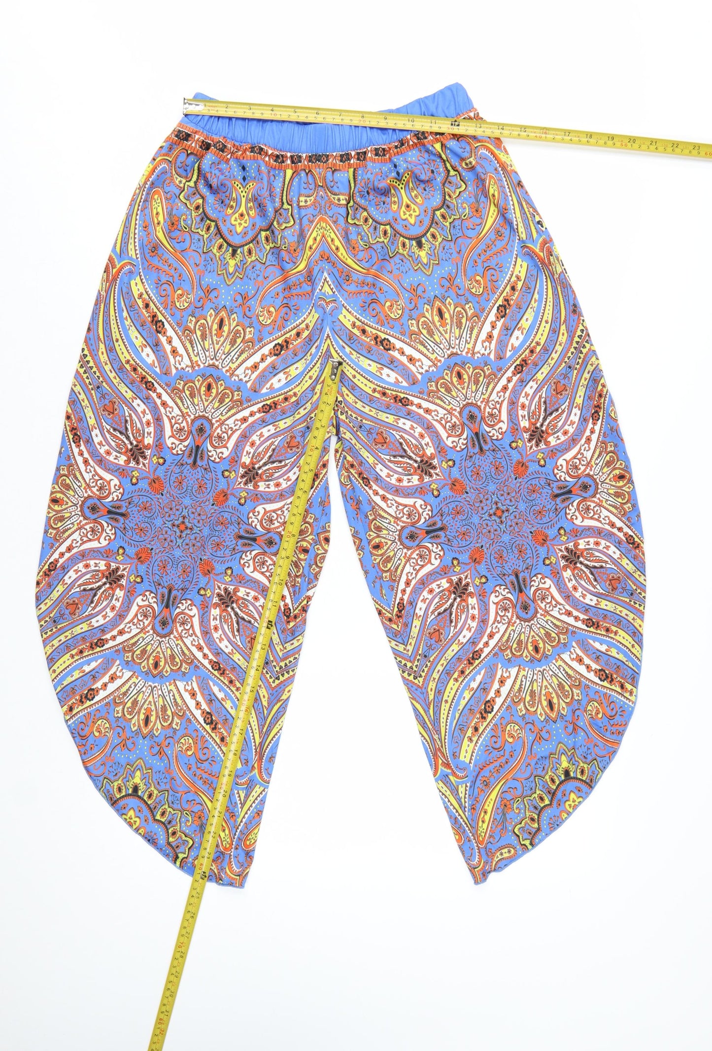 Zara Women Multicoloured Paisley Harem Trousers Size M