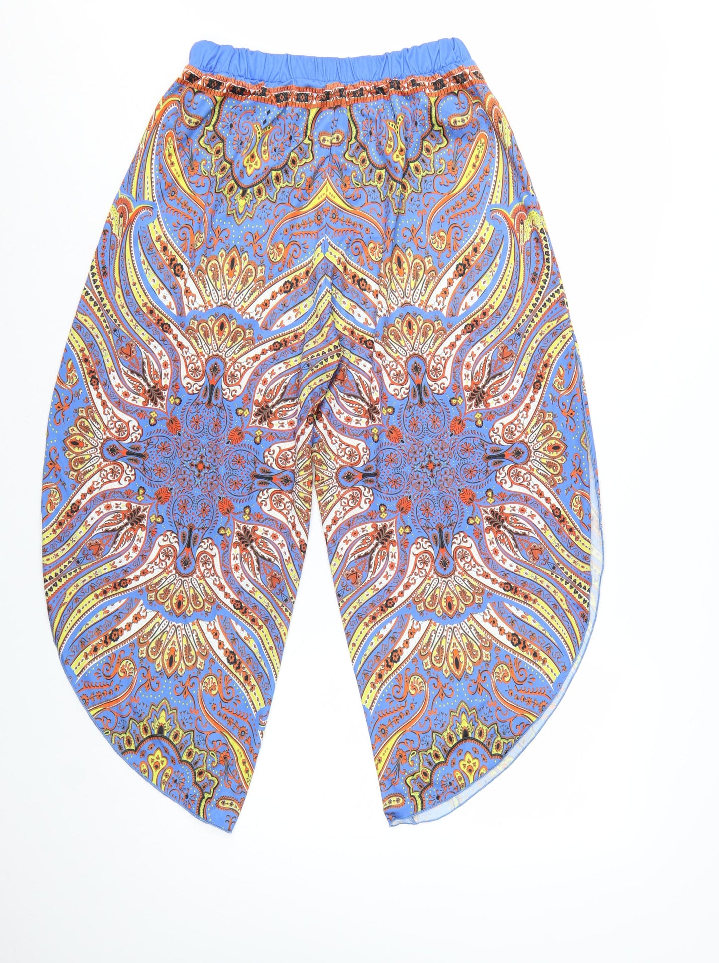 Zara Women Multicoloured Paisley Harem Trousers Size M