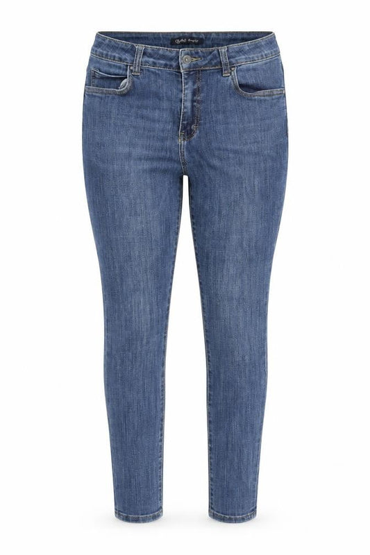 Texil3 Womens Blue Skinny Jeans Size 12 Stretch Denim