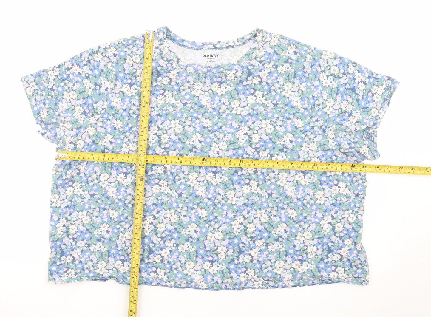Old Navy Women’s Multicoloured Floral Relaxed Fit T-Shirt XXL