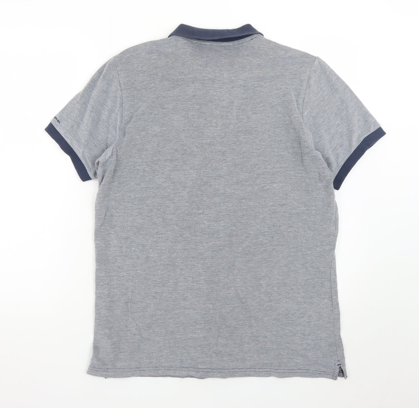 Ben Sherman Heritage Grey Men's L Polo Shirt Short Sleeve Cotton