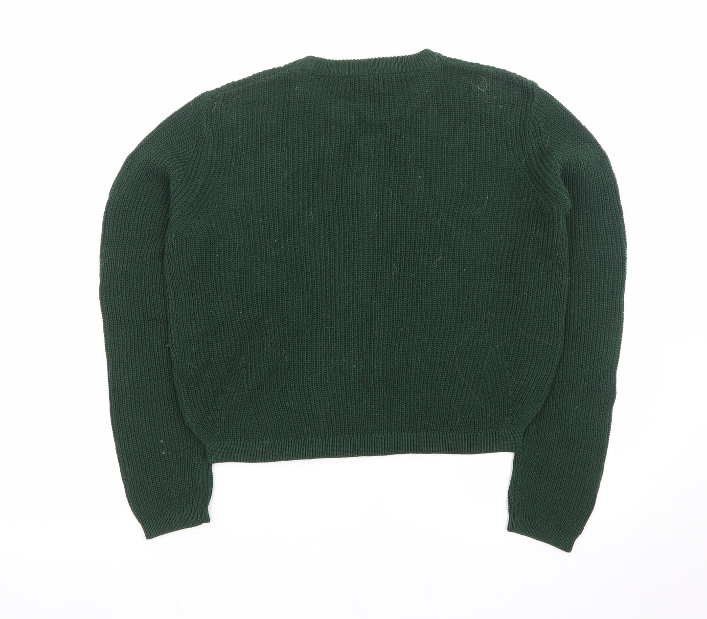 Marks and Spencer Women Green Size 12 Crew Neck Knit Jumper