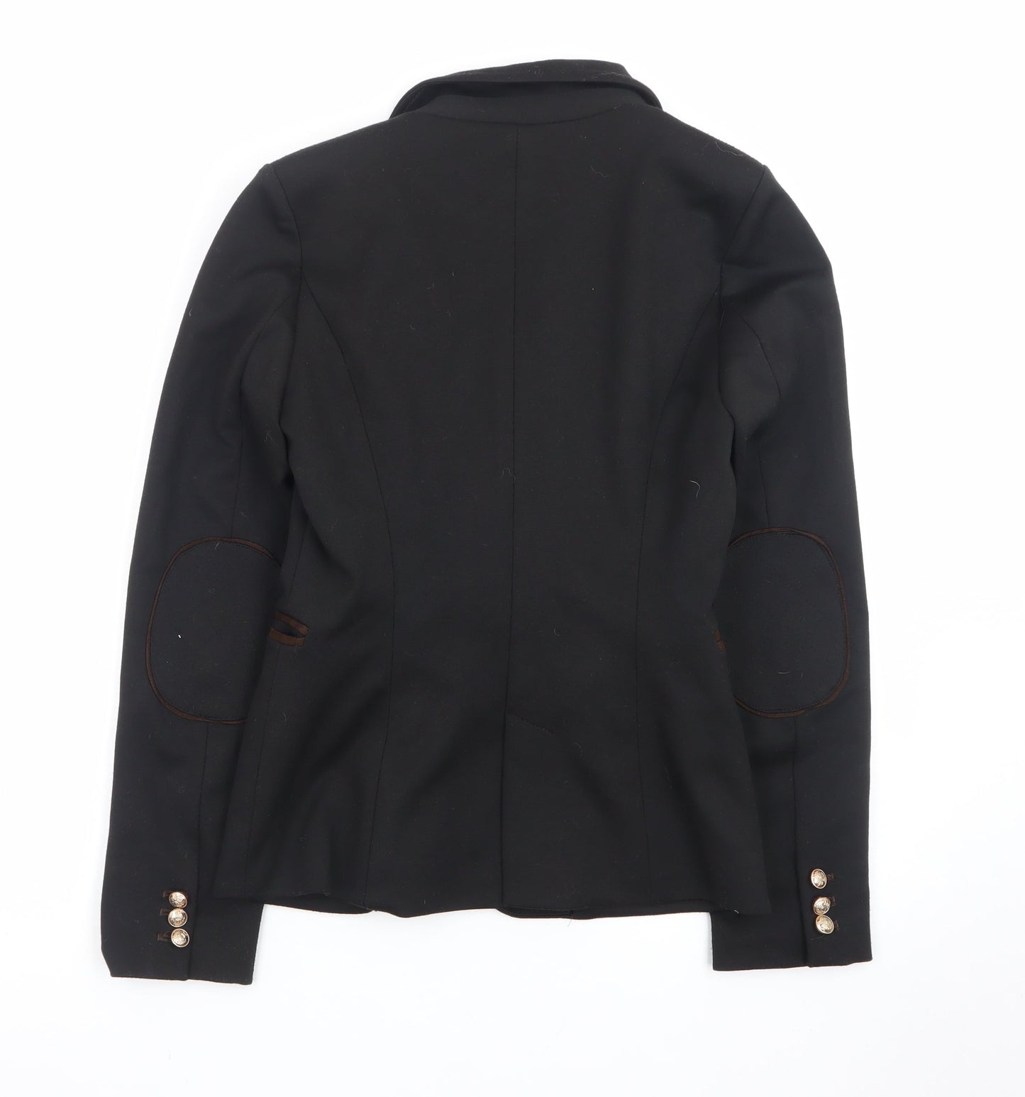 Attentif Women's Black Slim Fit One-Button Blazer Size 10