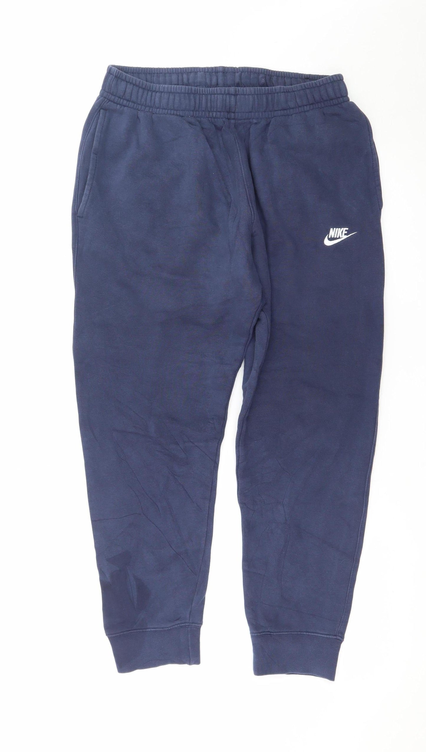 Nike Men's Blue Joggers Sweatpants Size M Elastic Waist Pockets