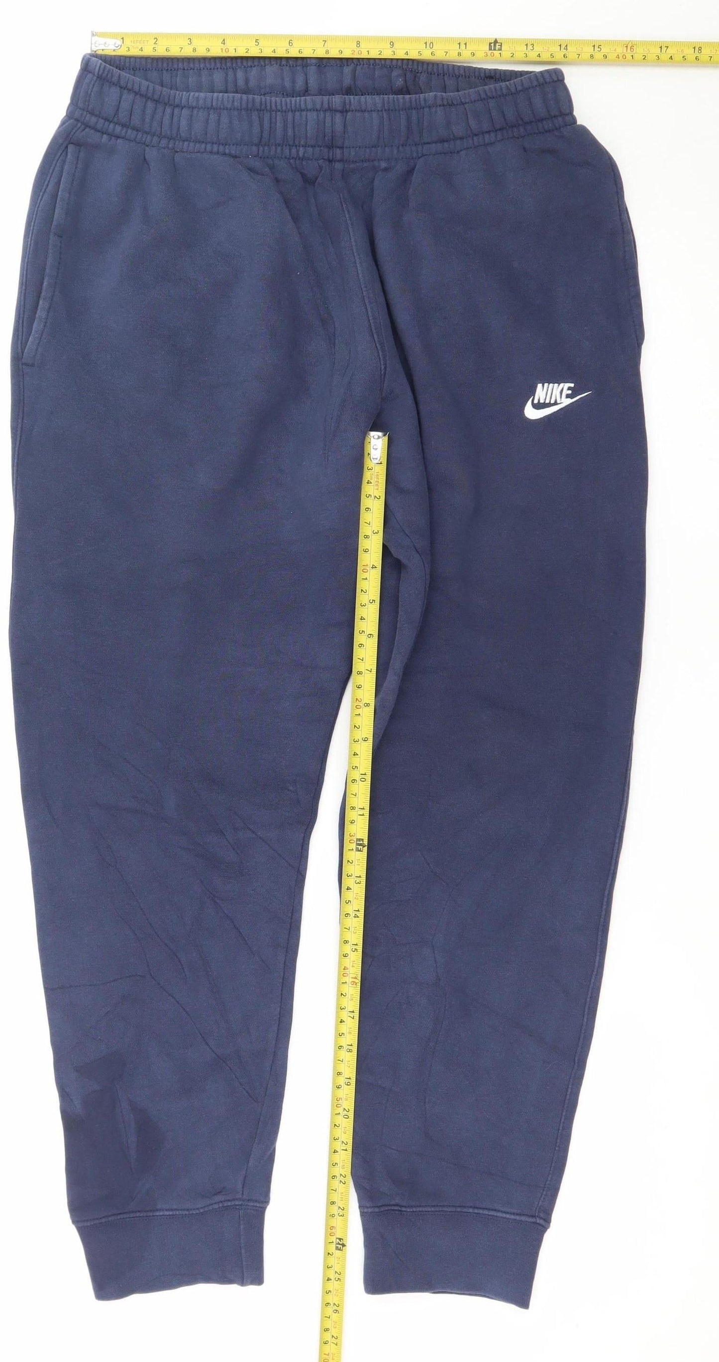 Nike Men's Blue Joggers Sweatpants Size M Elastic Waist Pockets