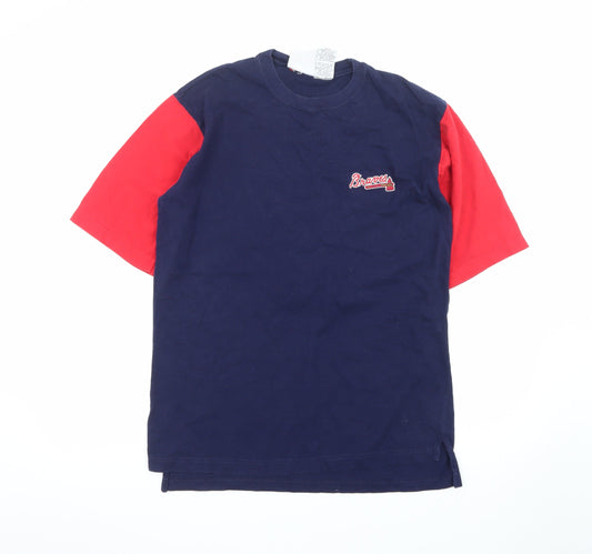 Iron Knights Athletics Men's Navy Red Braves T-Shirt Medium 1999 Cotton