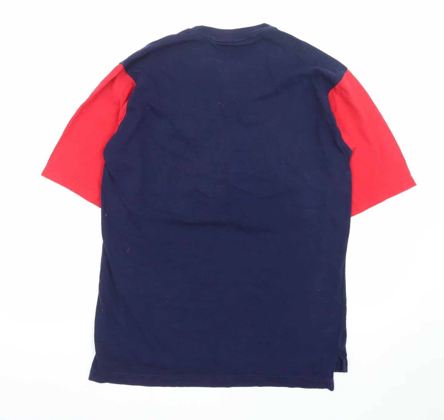 Iron Knights Athletics Men's Navy Red Braves T-Shirt Medium 1999 Cotton
