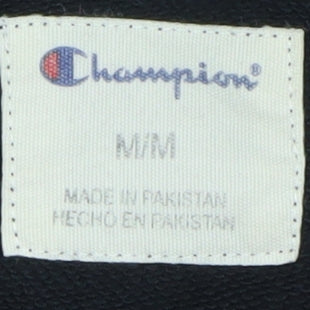 Champion Mens Black Medium Crew Neck Pullover Sweatshirt
