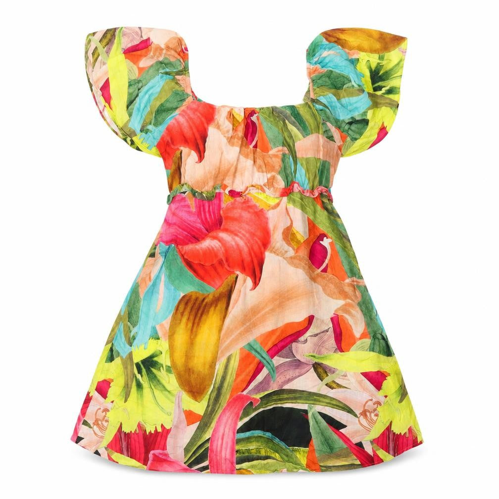 Next Women’s Multicoloured Floral A-Line Knee Length Dress Size 14
