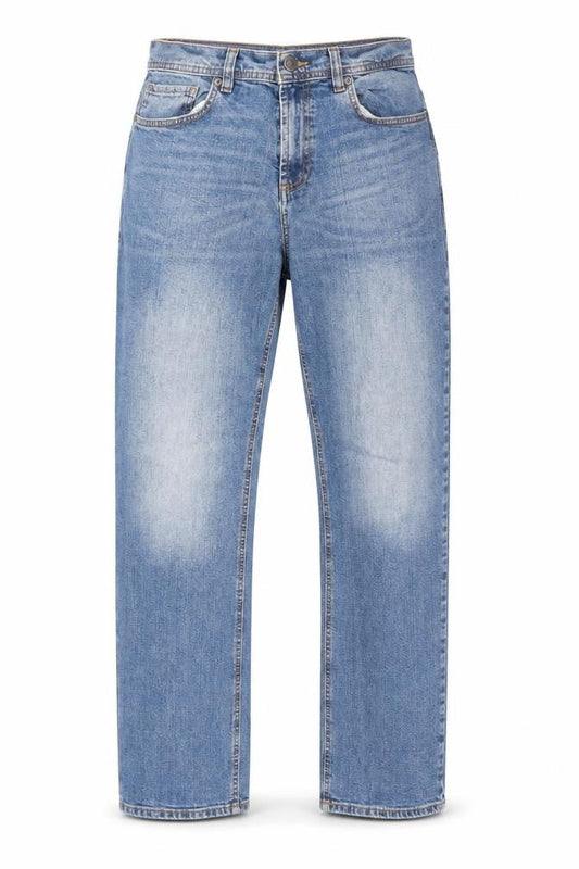 F&F Men's Blue Relaxed Fit Straight Leg Jeans 36W 34L Denim