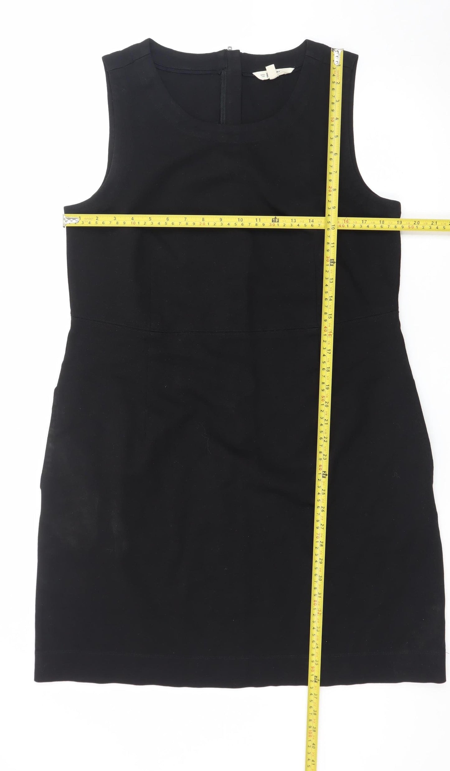 FatFace Women’s Black Sleeveless Shift Dress Size 14