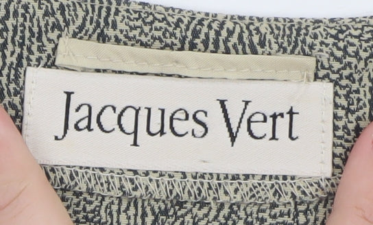Jacques Vert Women Grey Long Single-Breasted Suit Jacket Size 18