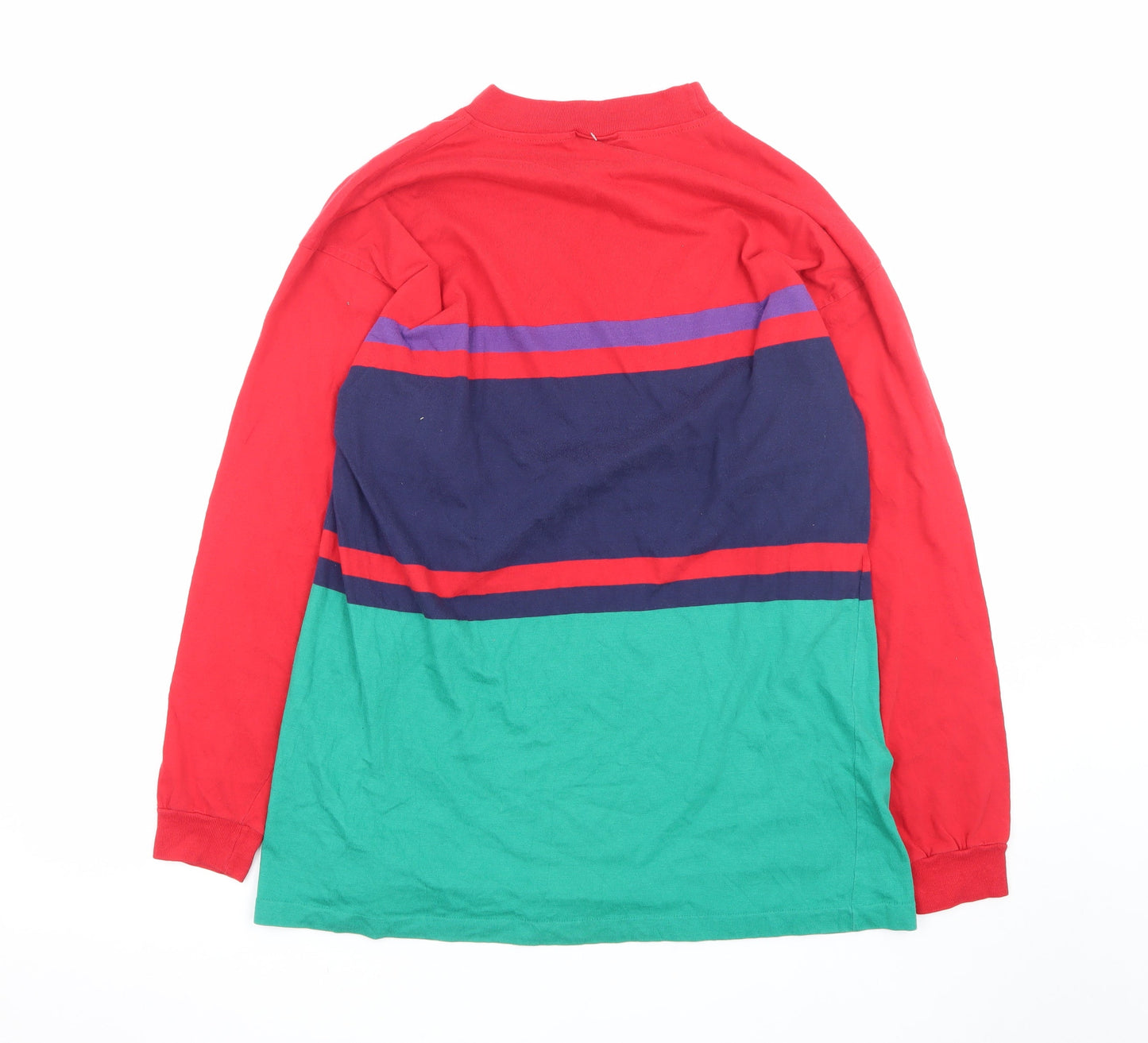 Cross Creek Men's Multicoloured Long Sleeve Crew Neck T-Shirt XL