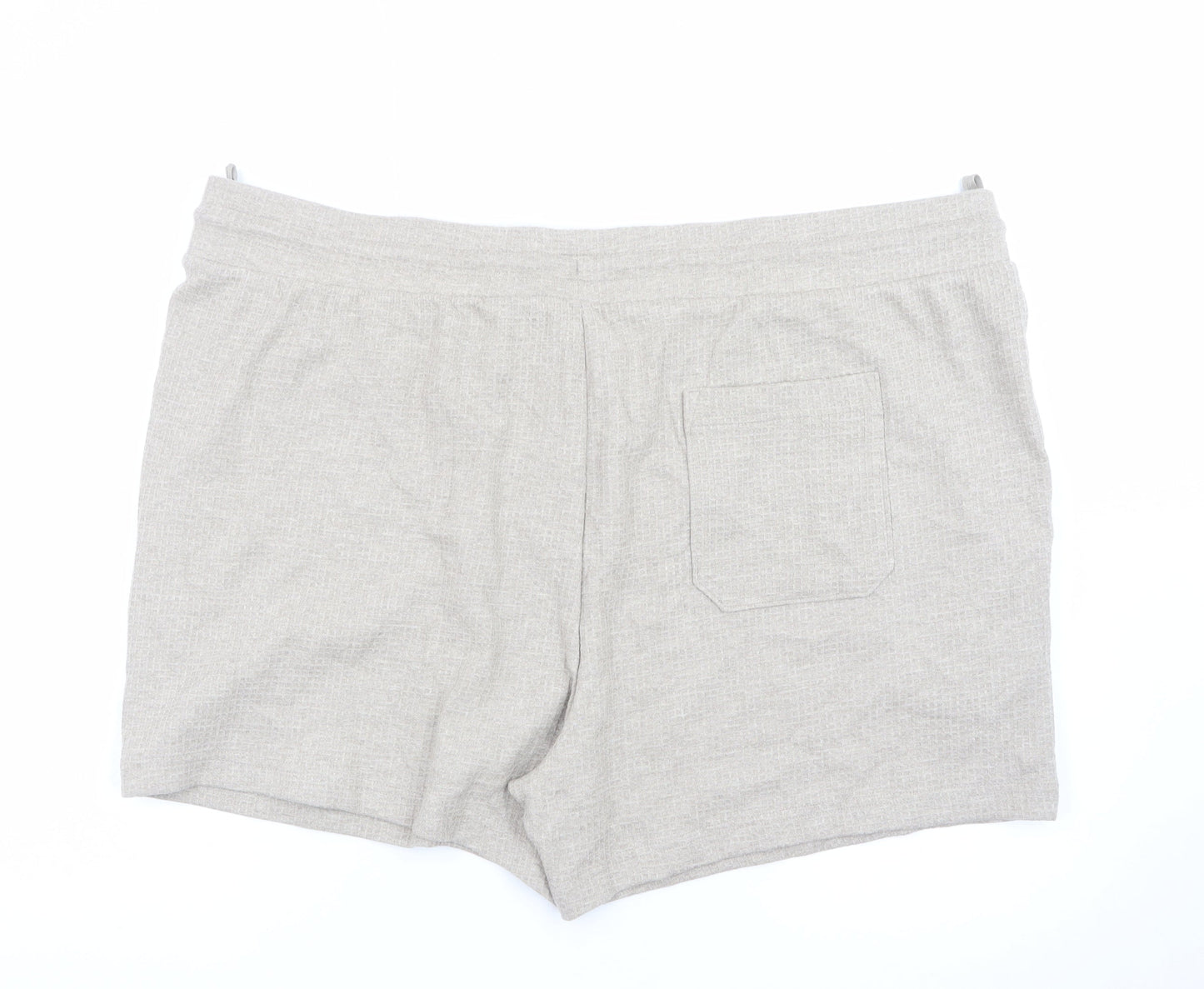 Marks and Spencer Men's Beige 3XL Sweat Shorts with Drawstring
