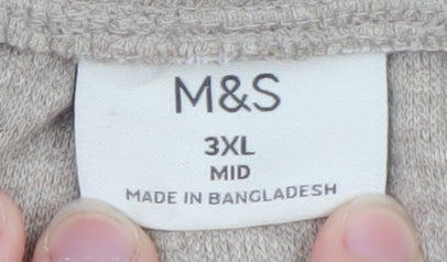 Marks and Spencer Men's Beige 3XL Sweat Shorts with Drawstring