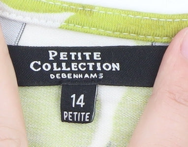 Debenhams Petite Floral Cowl Neck Blouse Top Women’s Size 14