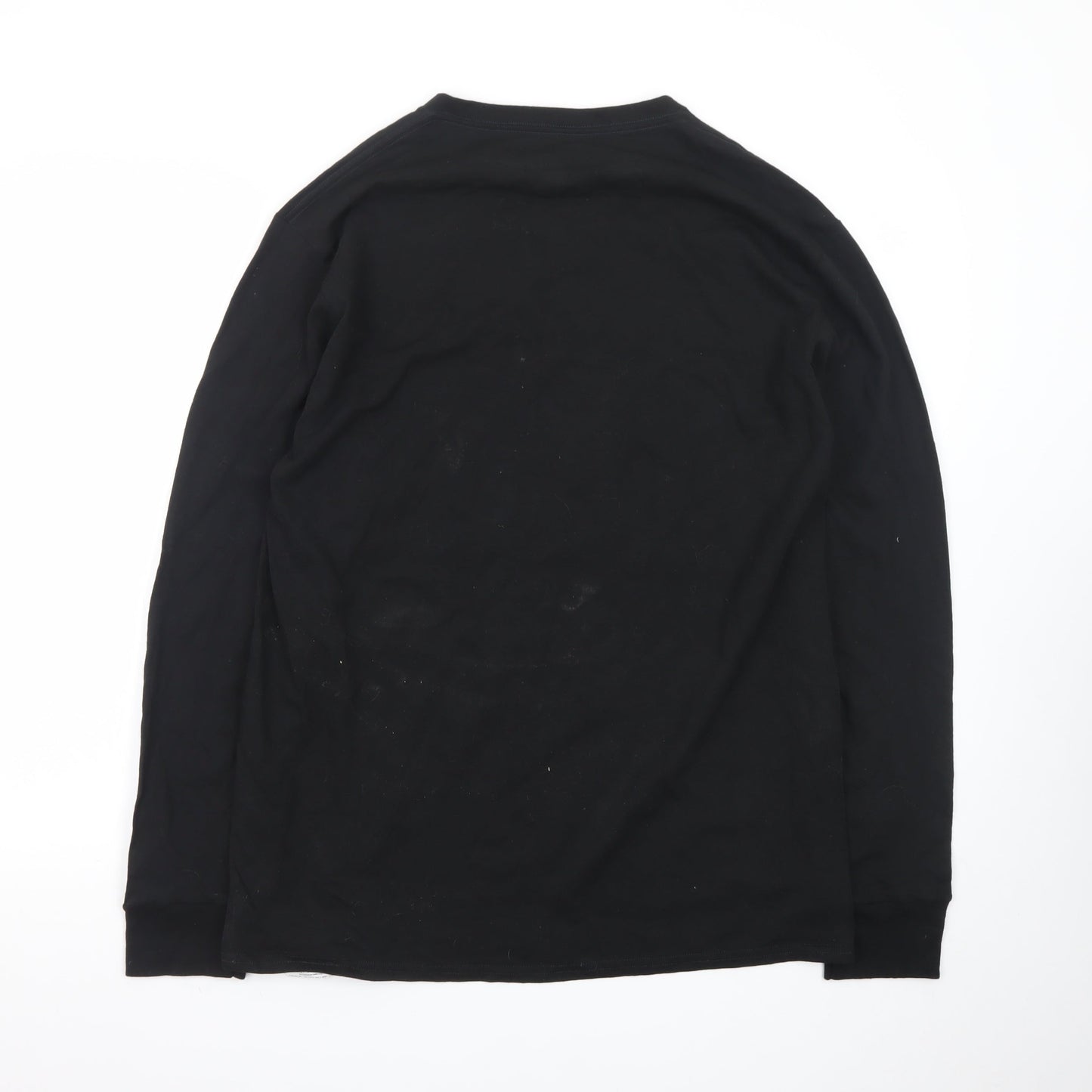 NFL Team Apparel Men's Black Carolina Panthers Long Sleeve T-Shirt Size L