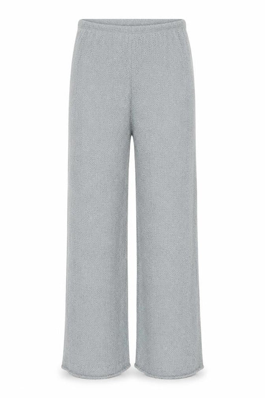 Zara Women’s Grey Wide-Leg Knit Trousers Size S