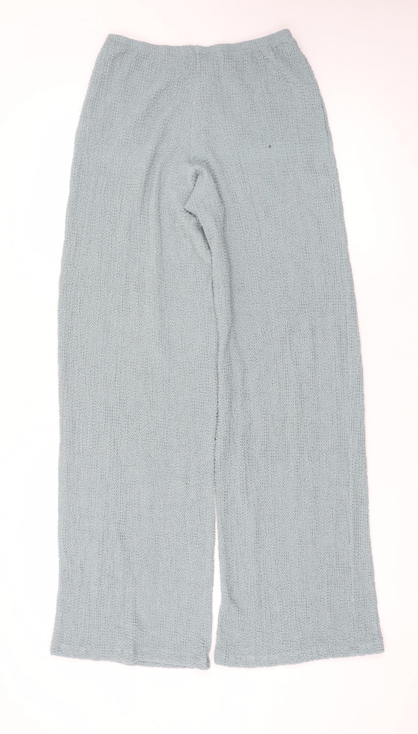 Zara Women’s Grey Wide-Leg Knit Trousers Size S