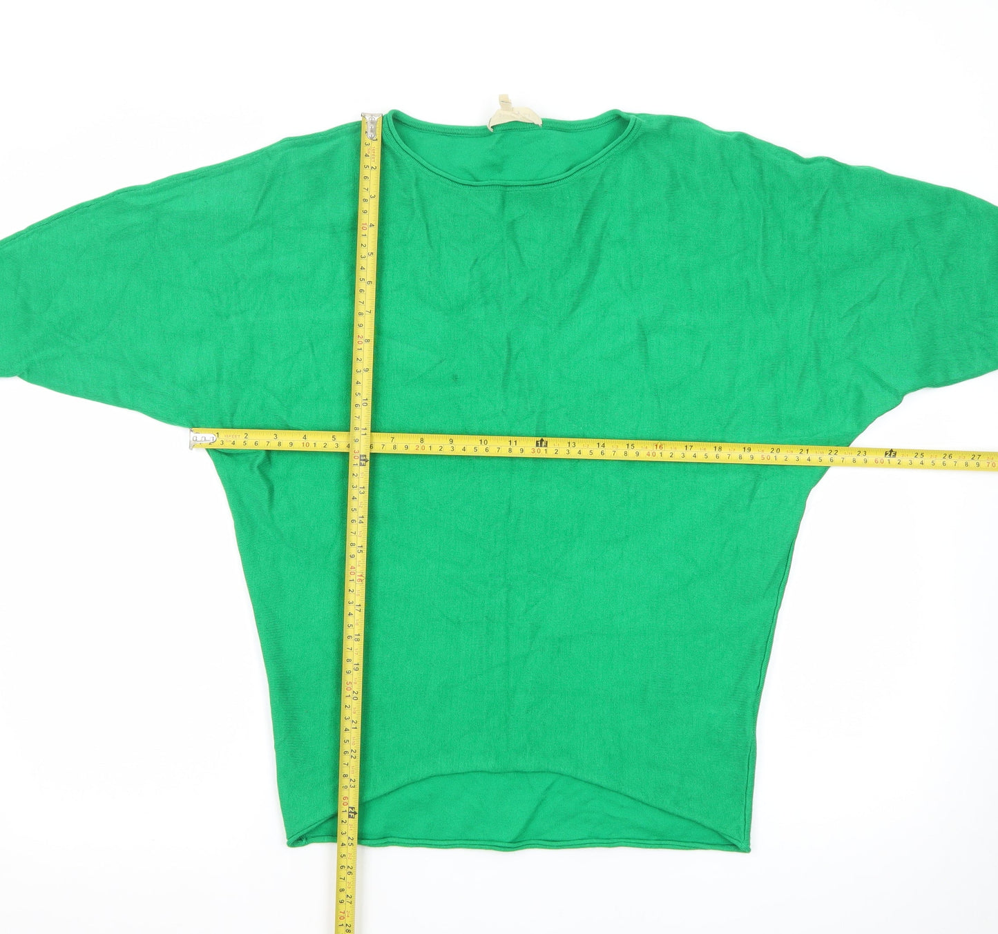 Phase Eight Women Green Relaxed Dolman Sleeve Knit Jumper S