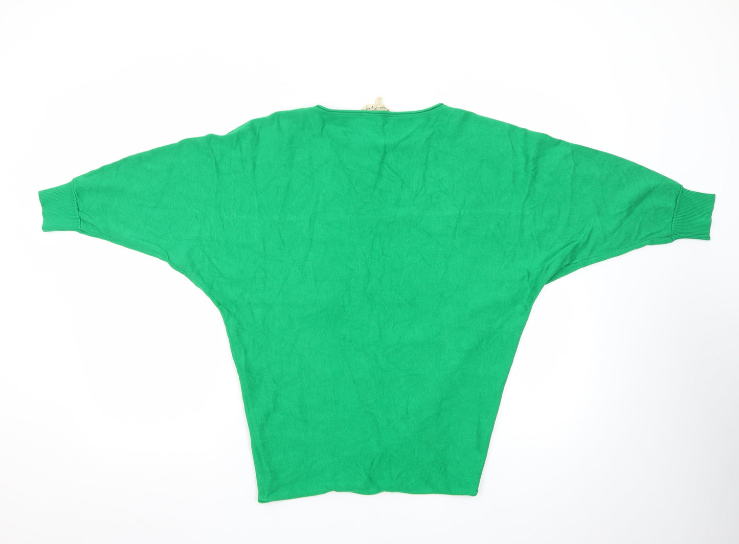 Phase Eight Women Green Relaxed Dolman Sleeve Knit Jumper S